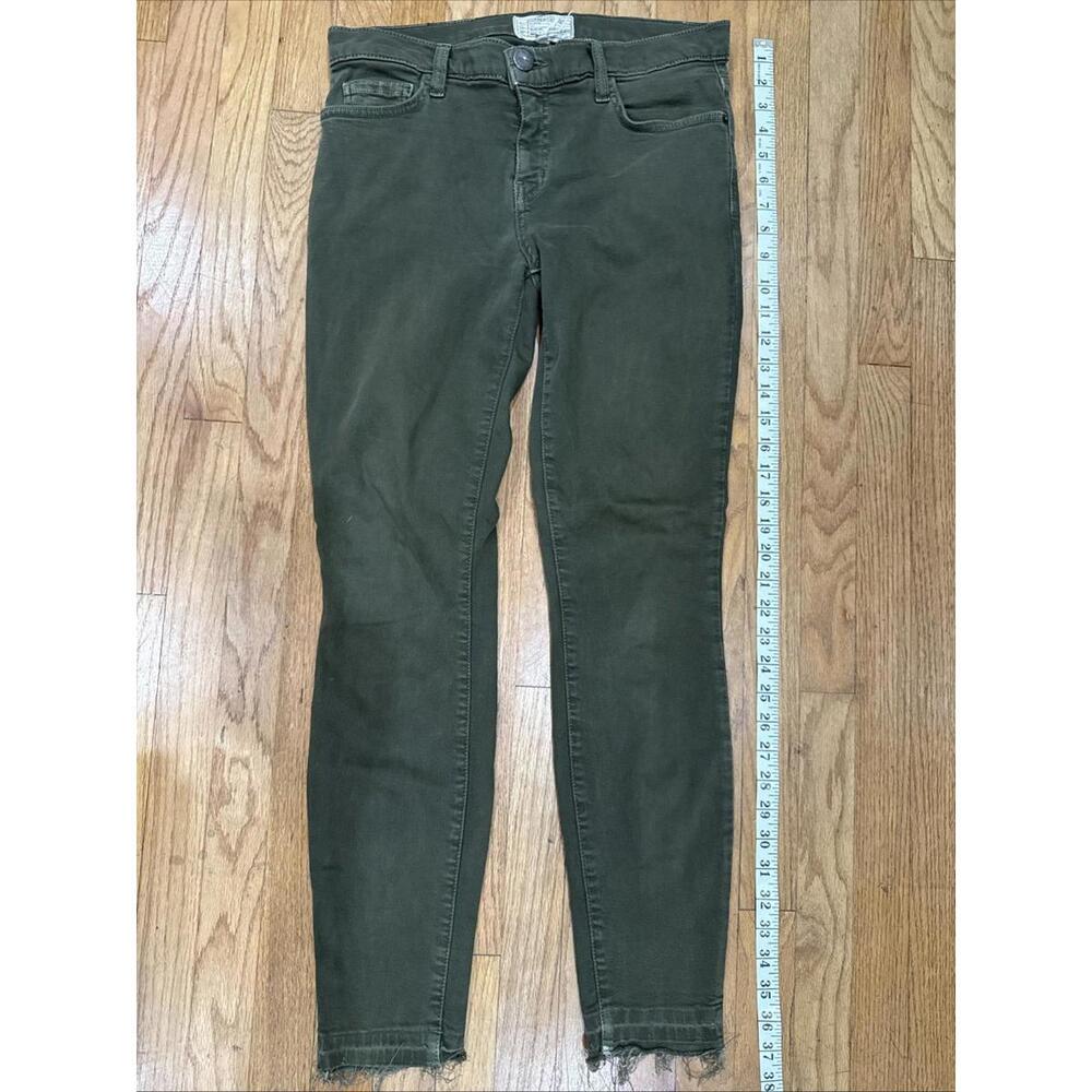 Current/Elliott The Stiletto Jeans – olive green Forest Night Size 28